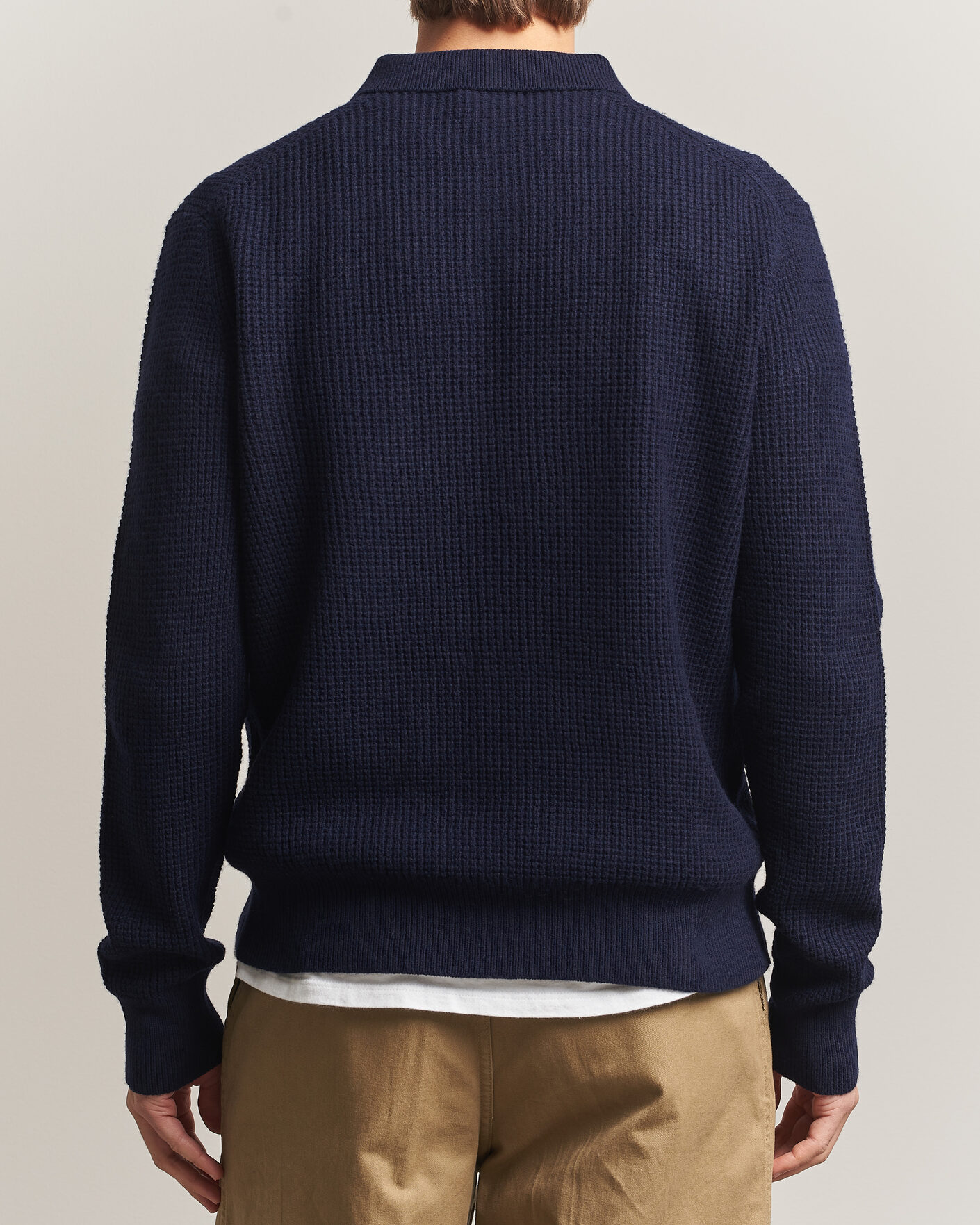 Uomini | Maglieria | Polo Ralph Lauren | Wool/Cotton Knitted Polo Hunter Navy
