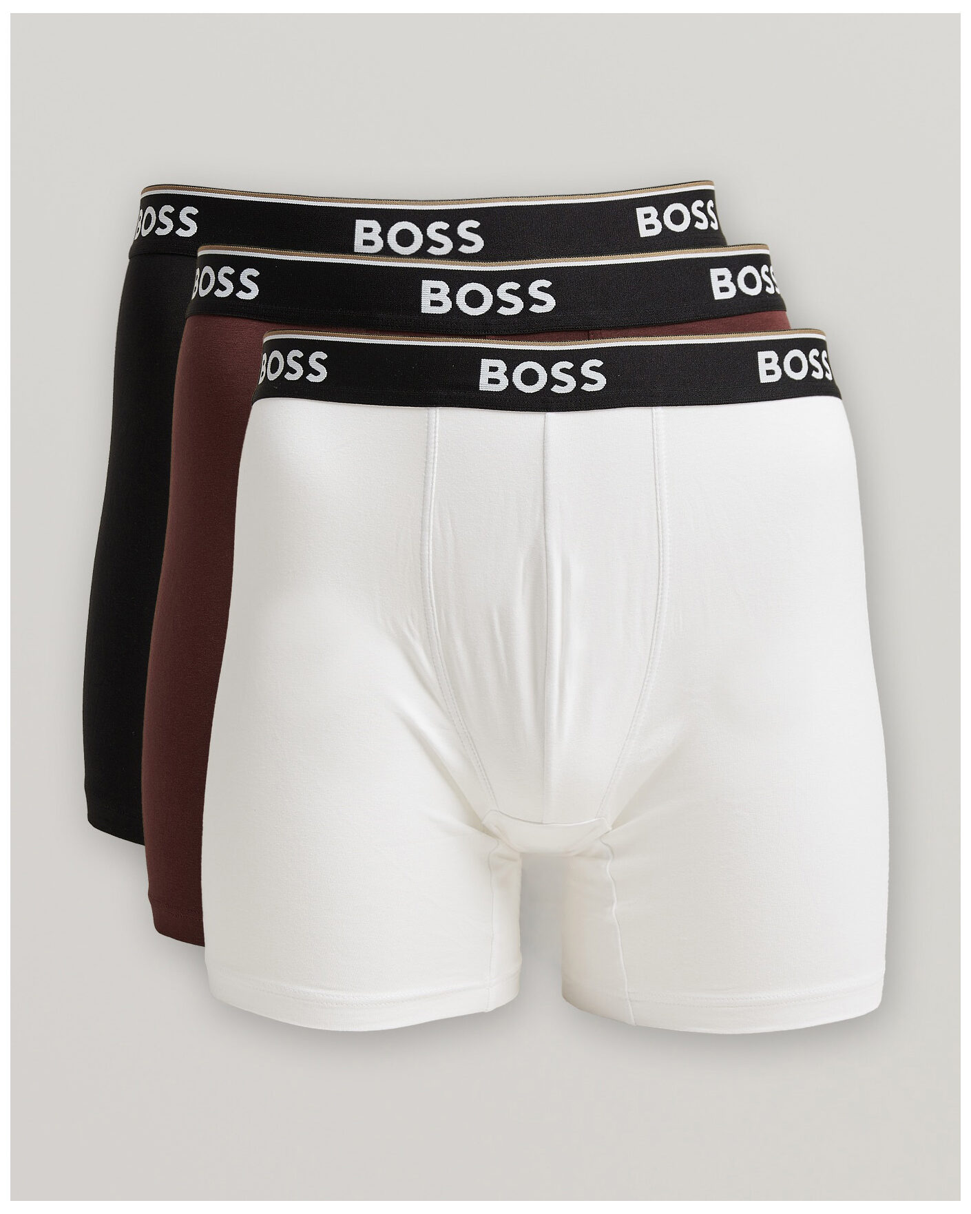 Uomini | Biancheria intima | BOSS BLACK | 3-Pack Long Leg Boxer Burgundy/White/Black