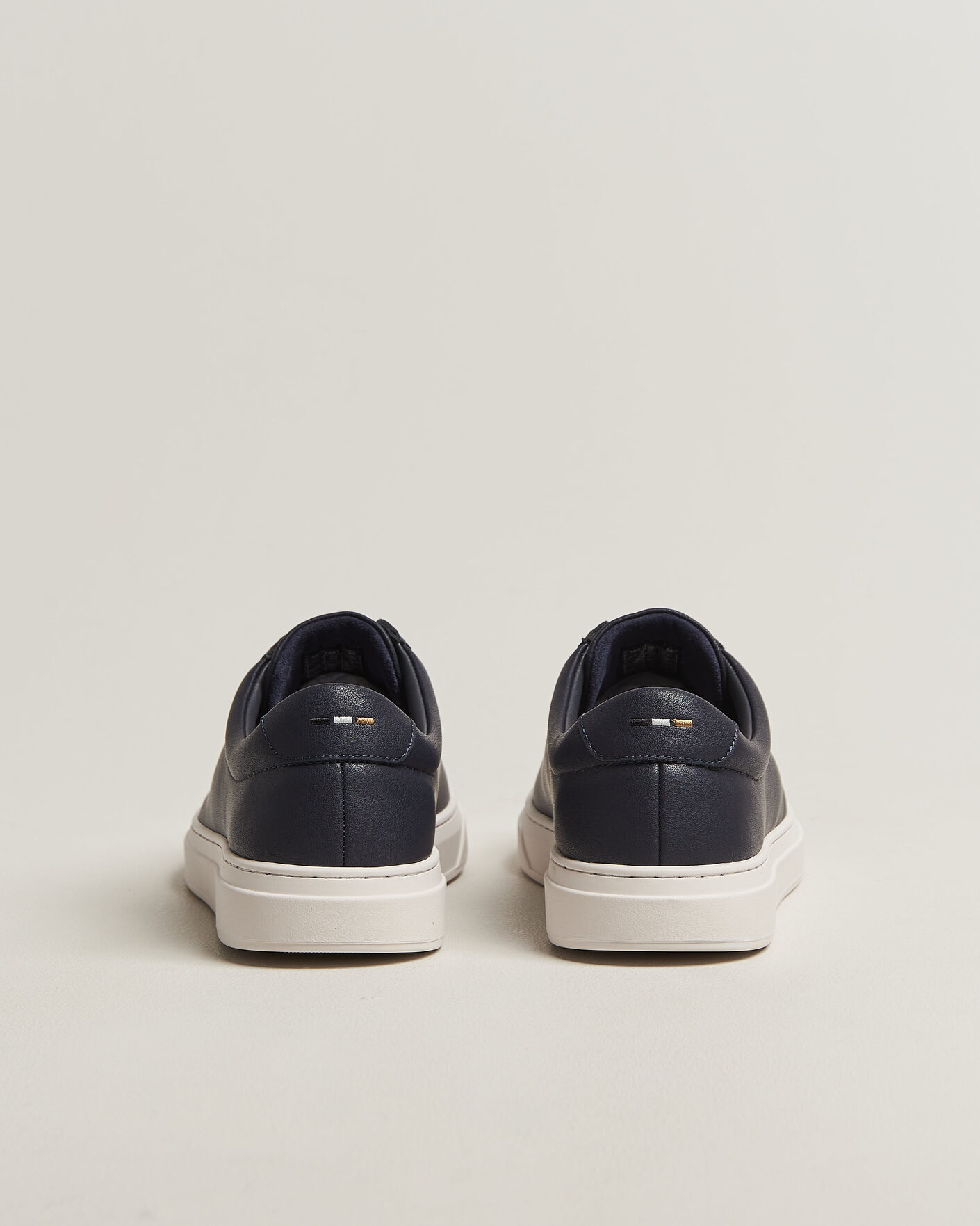 Uomini | Sneakers | BOSS BLACK | Kieran Leather Sneaker Dark Blue
