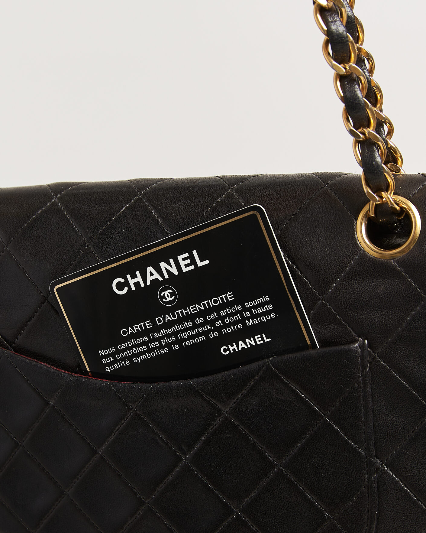 Uomini | Pre-Owned & Vintage Bags | Louis Vuitton Pre-Owned | Chanel Pre-Owned Classic Medium Double Flap Bag Lambskin Black