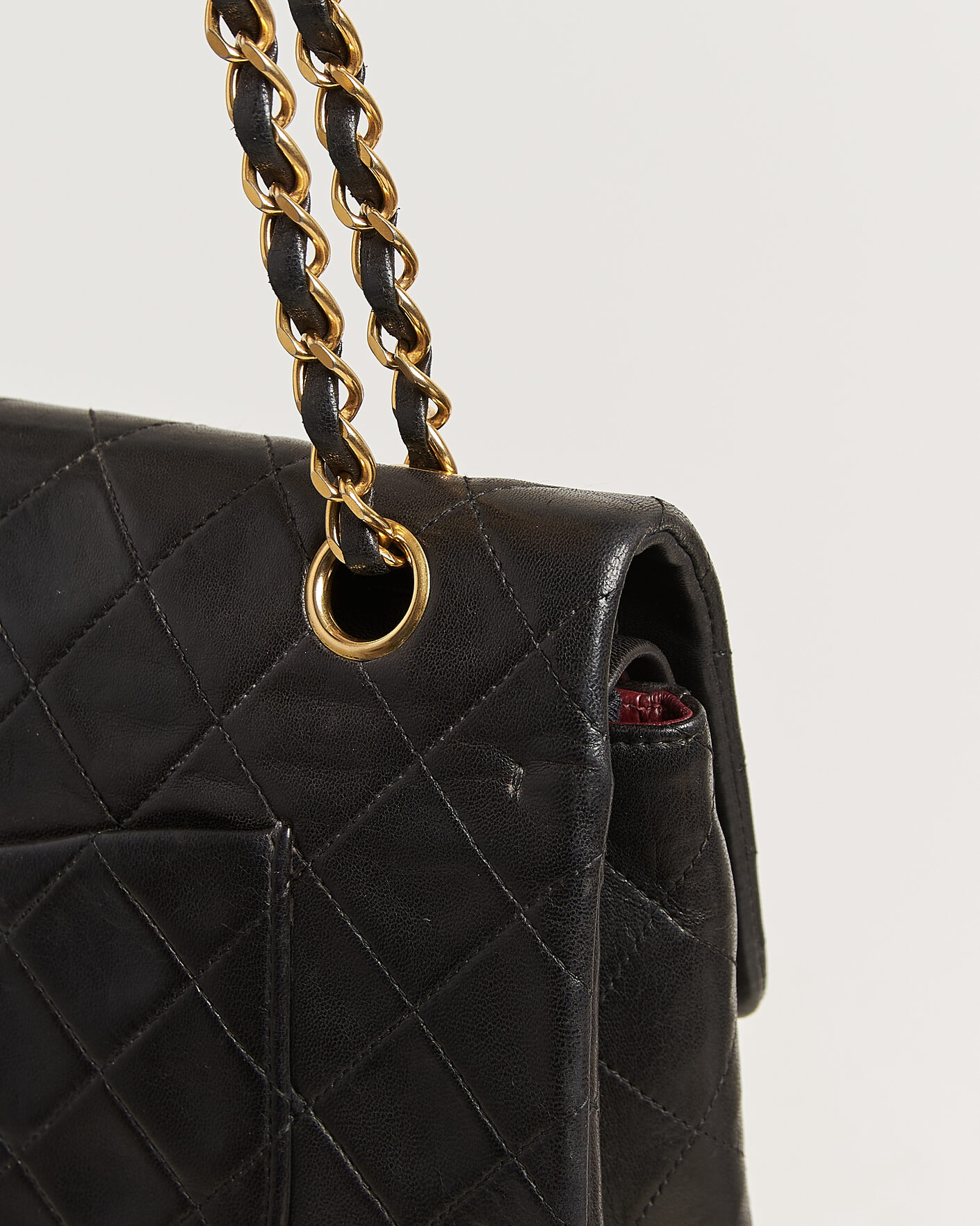 Uomini | Pre-Owned & Vintage Bags | Louis Vuitton Pre-Owned | Chanel Pre-Owned Classic Medium Double Flap Bag Lambskin Black