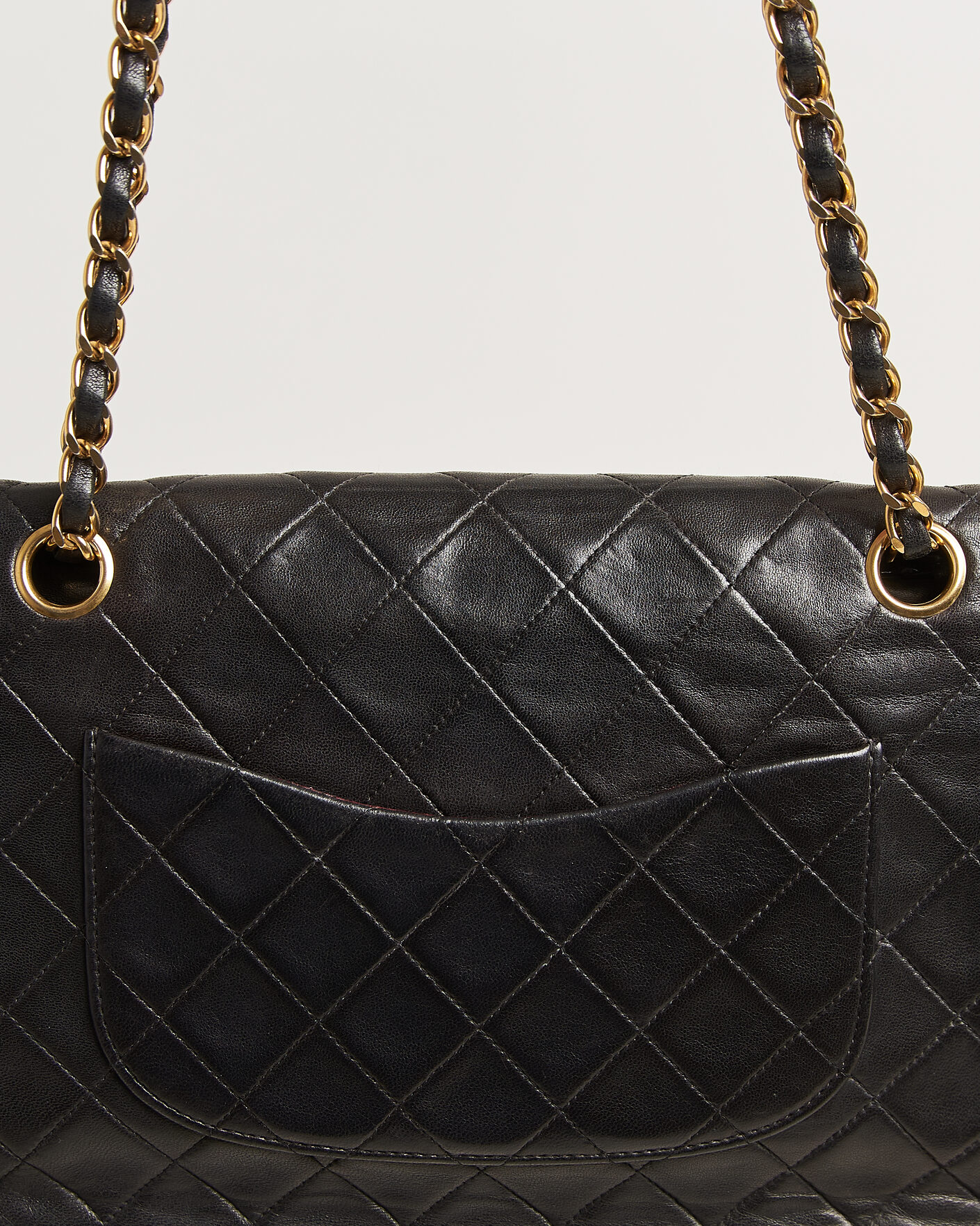 Uomini | Pre-Owned & Vintage Bags | Louis Vuitton Pre-Owned | Chanel Pre-Owned Classic Medium Double Flap Bag Lambskin Black