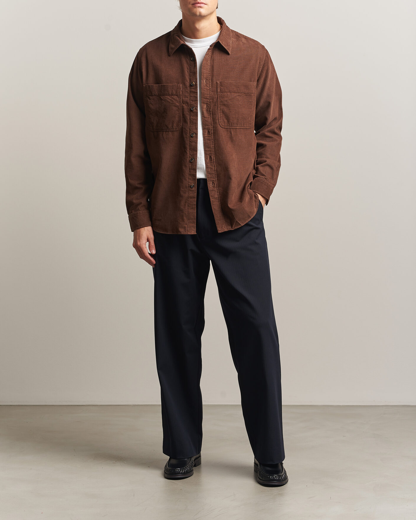 Uomini | Camicie | PS Paul Smith | Casual Fit Corduroy Shirt Brown