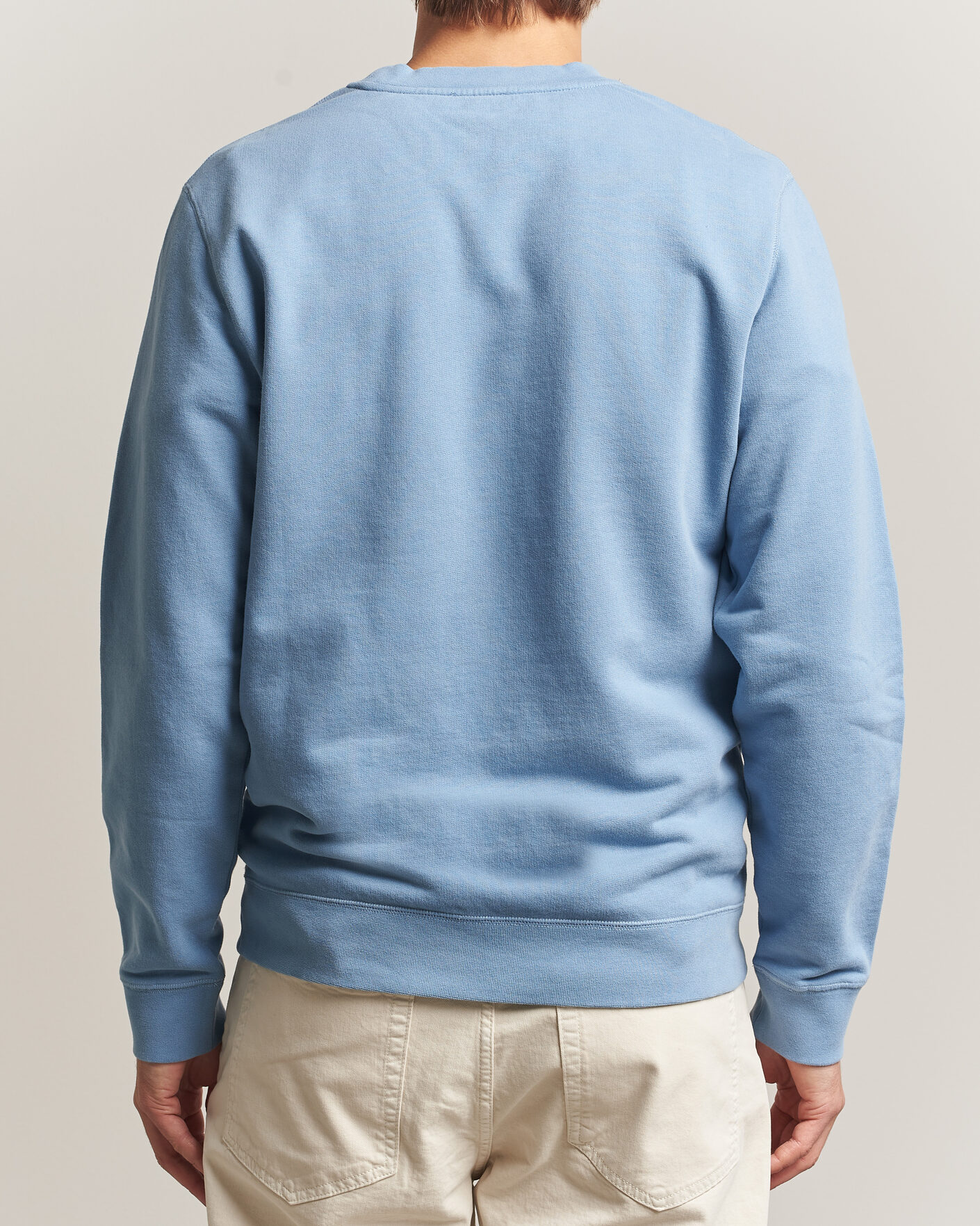 Uomini | Maglieria | Sunspel | Loopback Sweatshirt Studio Blue