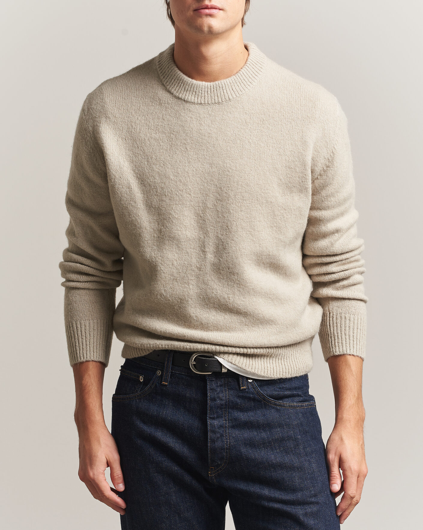 Uomini | Maglieria | Sunflower | Moon Alpaca Sweater Pebble