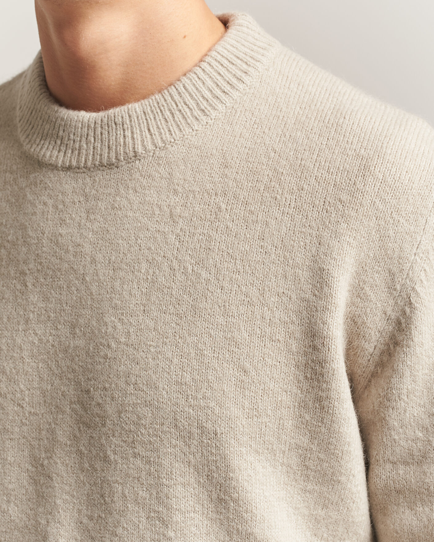 Uomini | Maglieria | Sunflower | Moon Alpaca Sweater Pebble