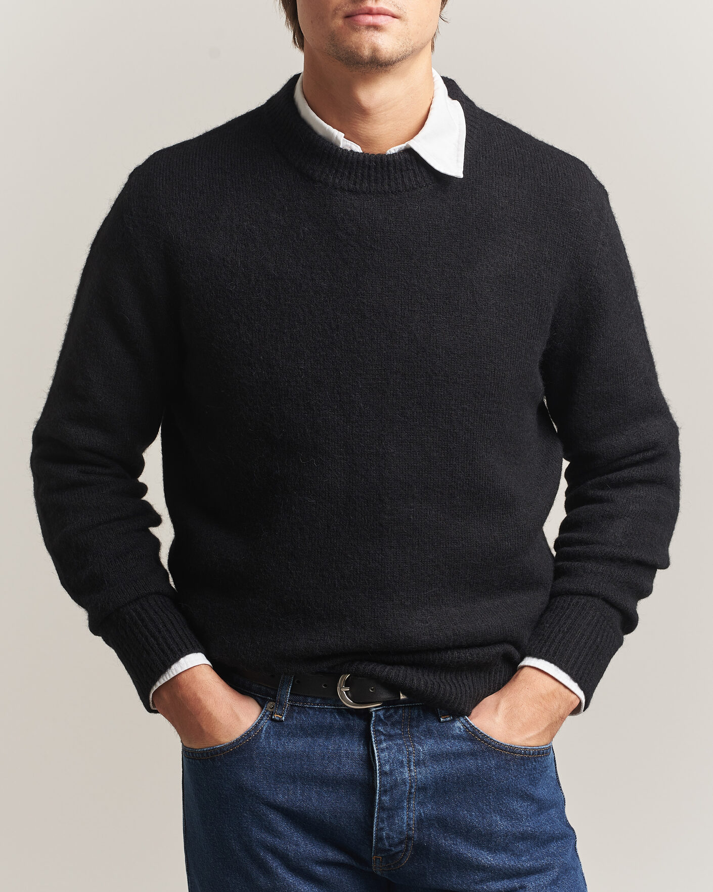 Uomini | Maglieria | Sunflower | Moon Alpaca Sweater Black