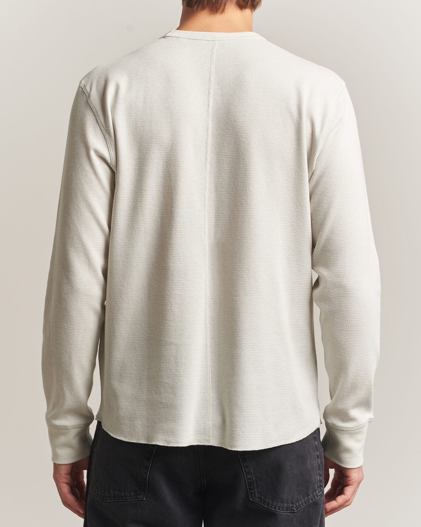 Uomini | T-shirt | Sunflower | Wool Waffle Long Sleeve T-Shirt Kit White