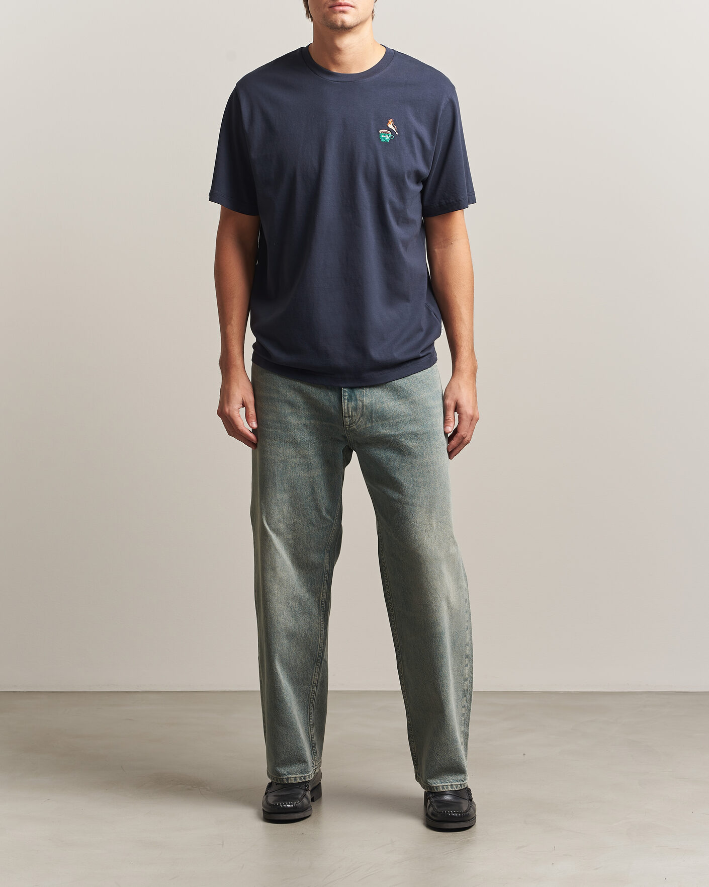 Uomini | T-shirt | Forét | Rest T-Shirt Navy
