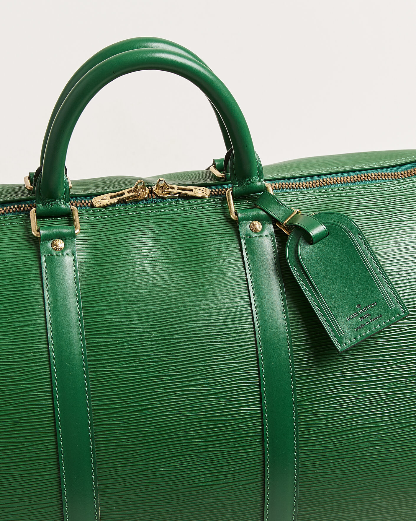 Uomini | Pre-Owned & Vintage Bags | Louis Vuitton Pre-Owned | Keepall 55 Epi Leather Green