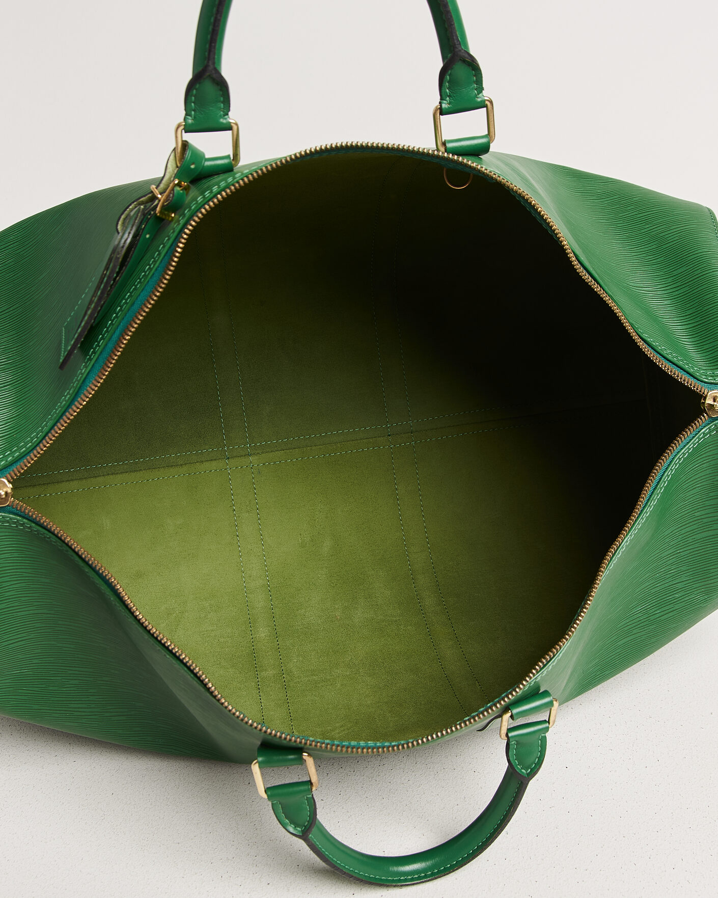 Uomini | Pre-Owned & Vintage Bags | Louis Vuitton Pre-Owned | Keepall 55 Epi Leather Green