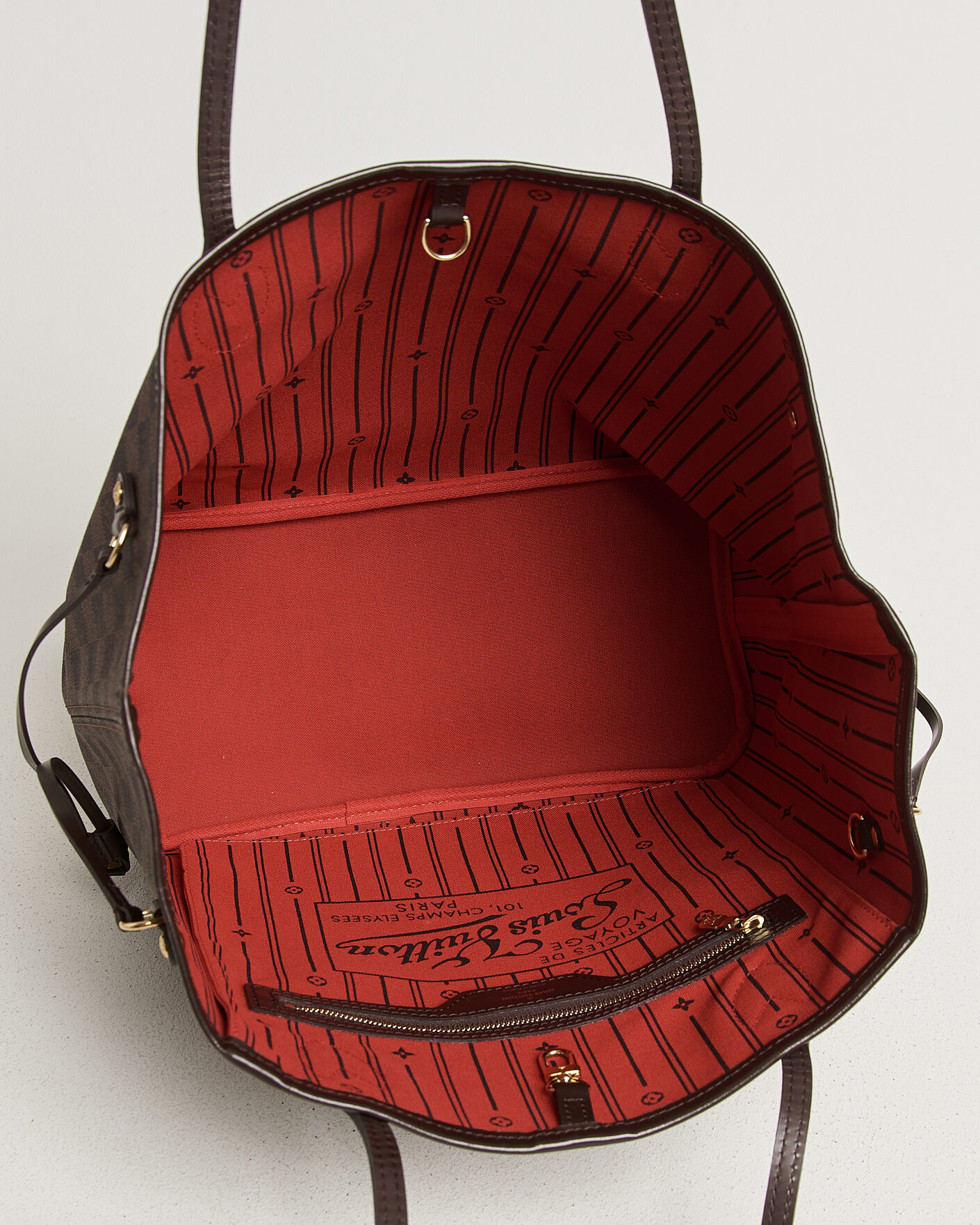 Uomini | Pre-Owned & Vintage Bags | Louis Vuitton Pre-Owned | Neverfull MM Damier Ebene