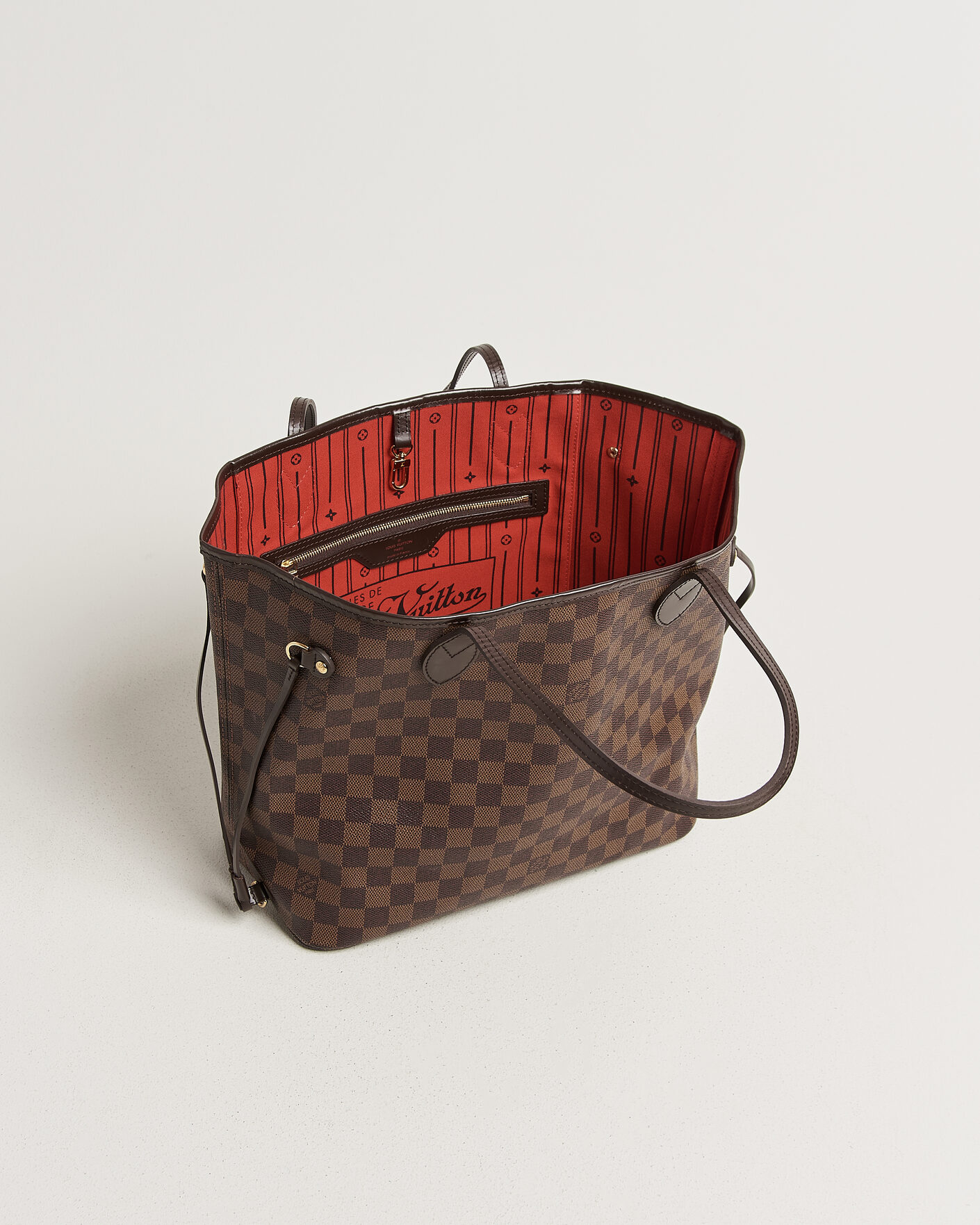 Uomini | Pre-Owned & Vintage Bags | Louis Vuitton Pre-Owned | Neverfull MM Damier Ebene