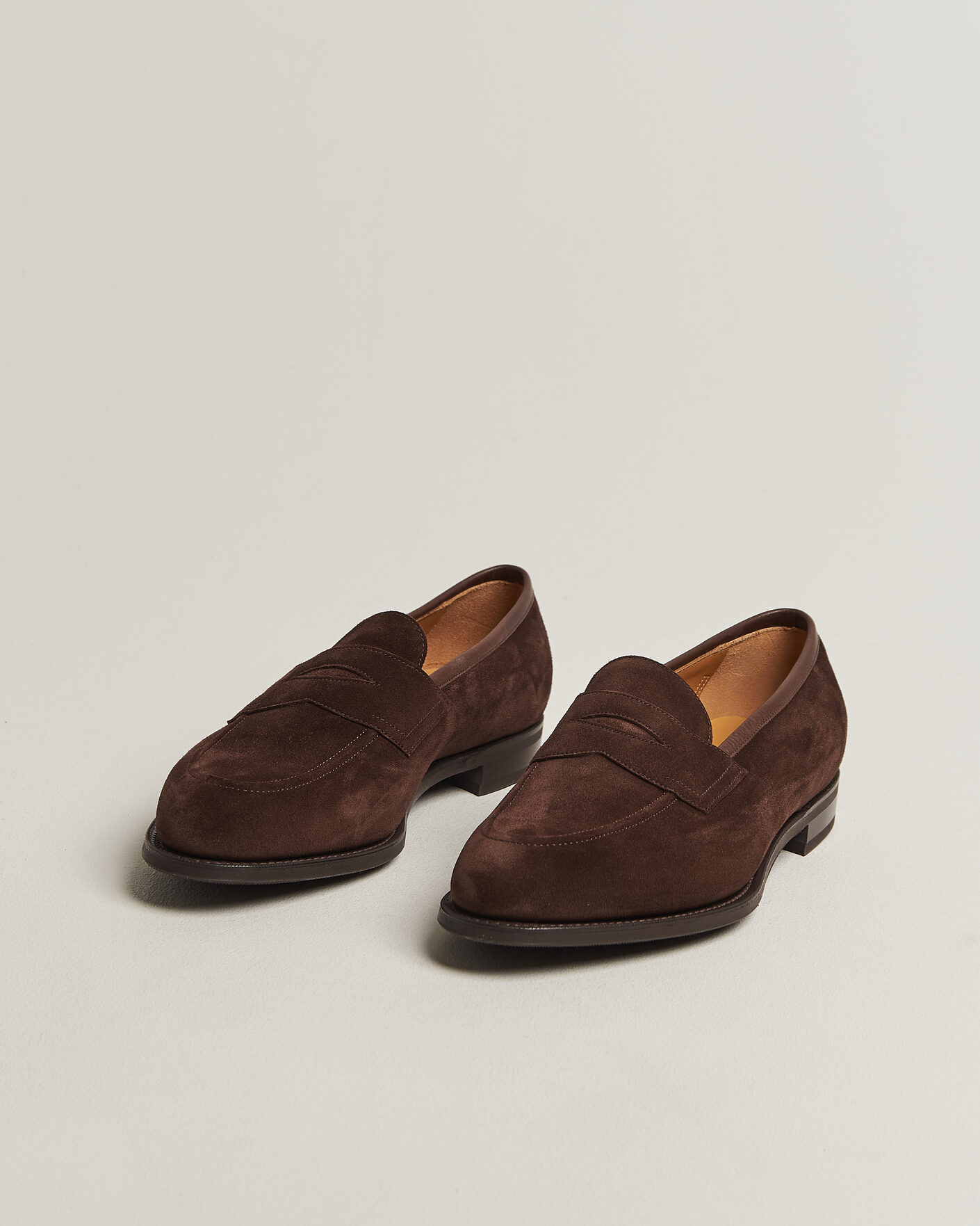 Uomini | Mocassini | Edward Green | Piccadilly Penny Loafer Mink Suede