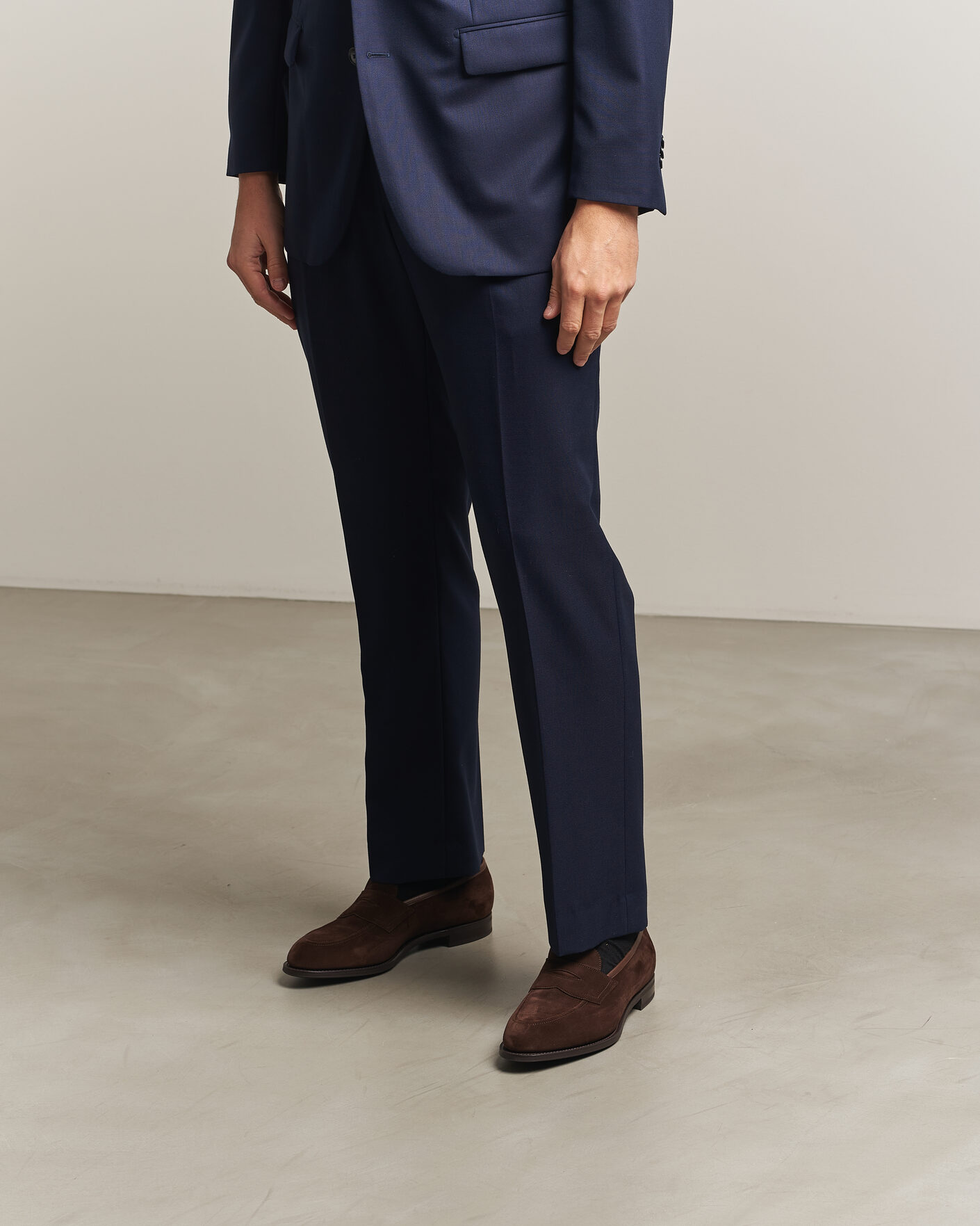 Uomini | Mocassini | Edward Green | Piccadilly Penny Loafer Mink Suede