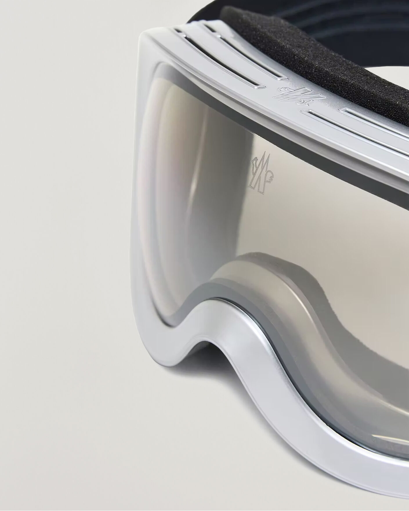 Uomini | Occhiali da sole | Moncler Lunettes | Snowray Ski Googles Shiny Silver