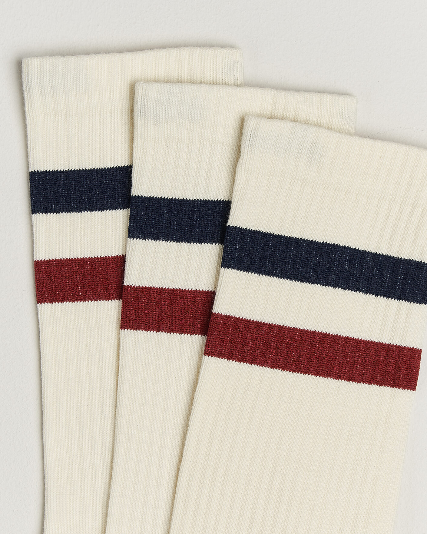 Uomini | Biancheria intima | Sweyd | 3-Pack Two Stripe Cotton Socks Navy/Red/White