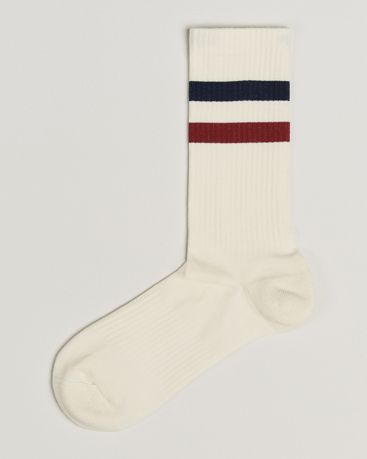 Uomini | Biancheria intima | Sweyd | Two Stripe Cotton Socks Navy/Red/White