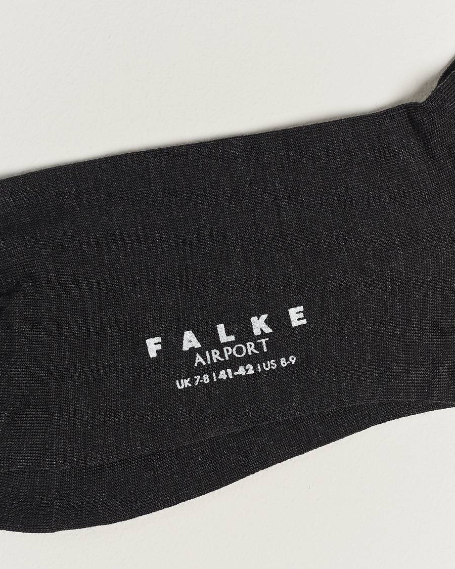 Uomini | Biancheria intima | Falke | 3-pack Airport Socks Anthracite Melange