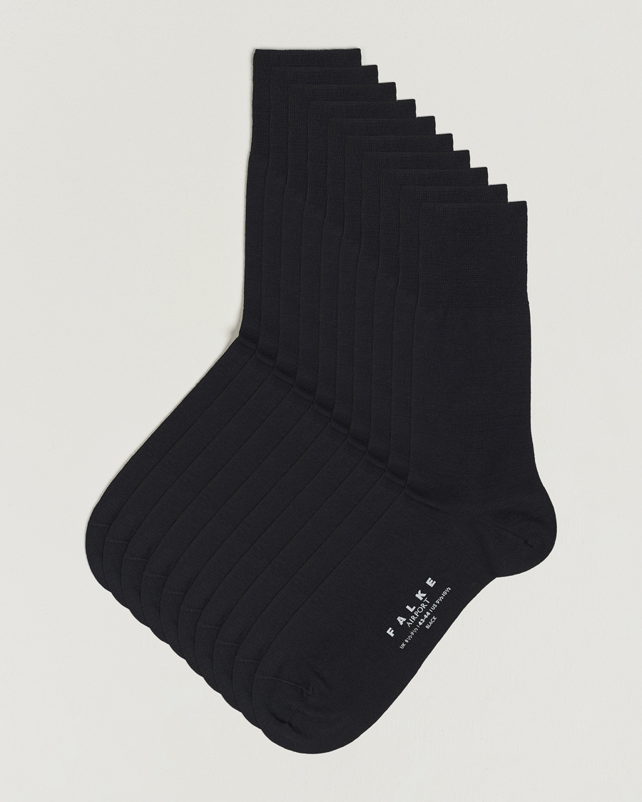 Uomini | Biancheria intima | Falke | 10-Pack Airport Socks Black