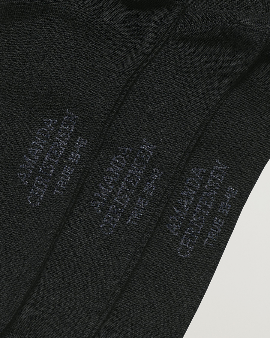 Uomini | Biancheria intima | Amanda Christensen | 6-Pack True Cotton Socks Black