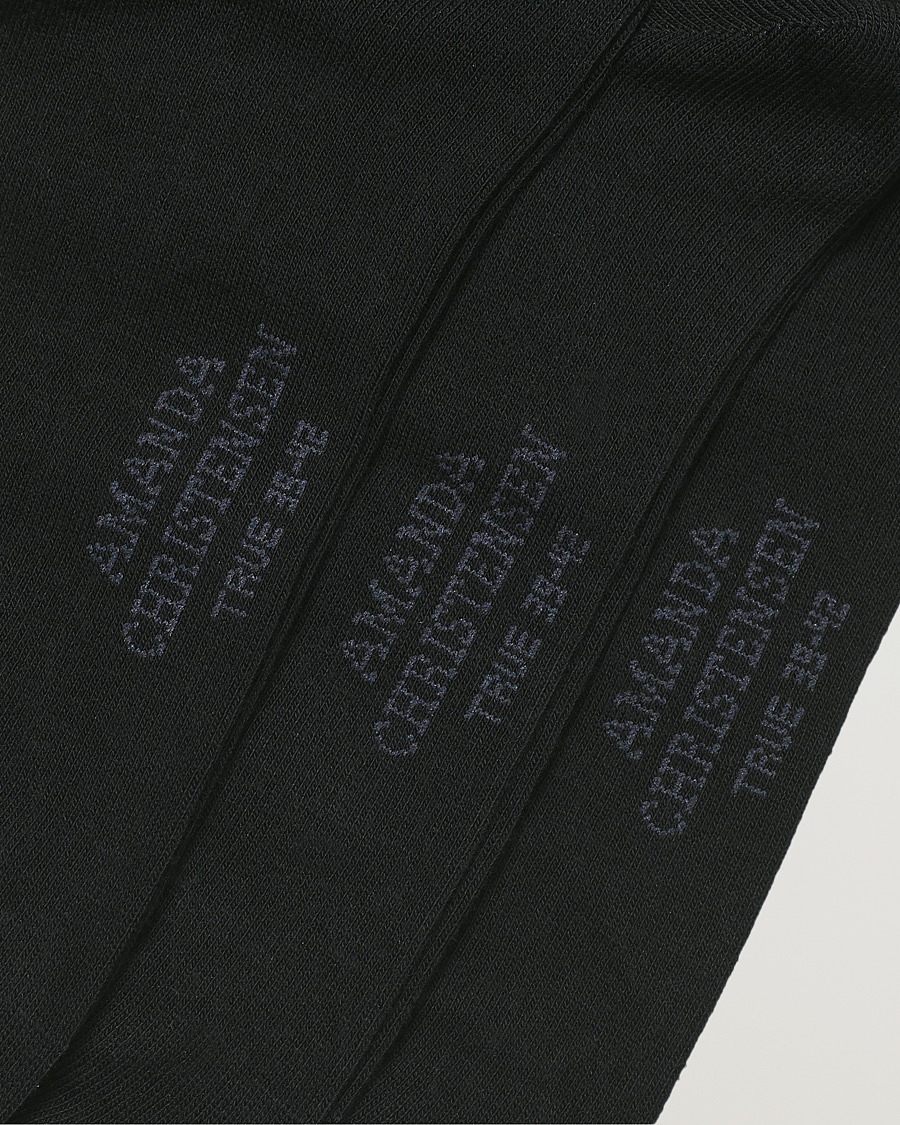Uomini | Biancheria intima | Amanda Christensen | 9-Pack True Cotton Socks Black