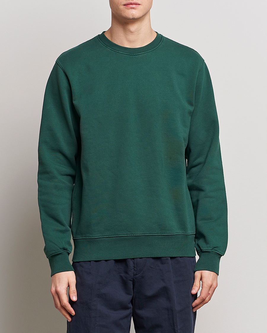 Uomini | Maglieria | Colorful Standard | 2-Pack Classic Organic Crew Neck Sweat Navy Blue/Emerald Green