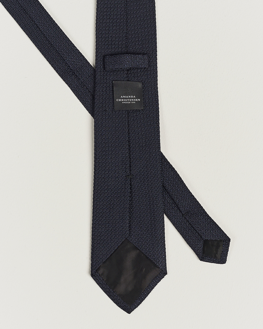 Uomini | Cravatte | Amanda Christensen | Set Tie Navy & Handkercheif White