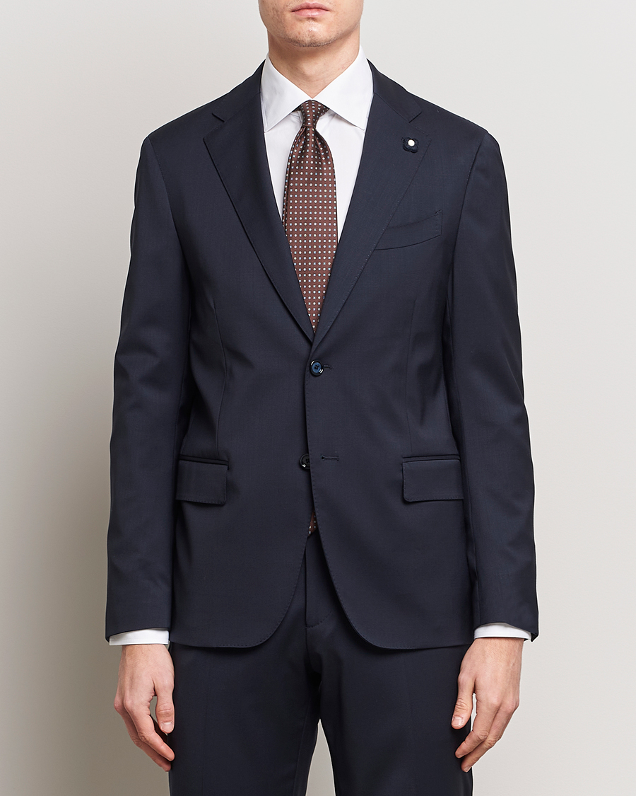 Uomini | Abiti | Lardini | Wool Suit Navy