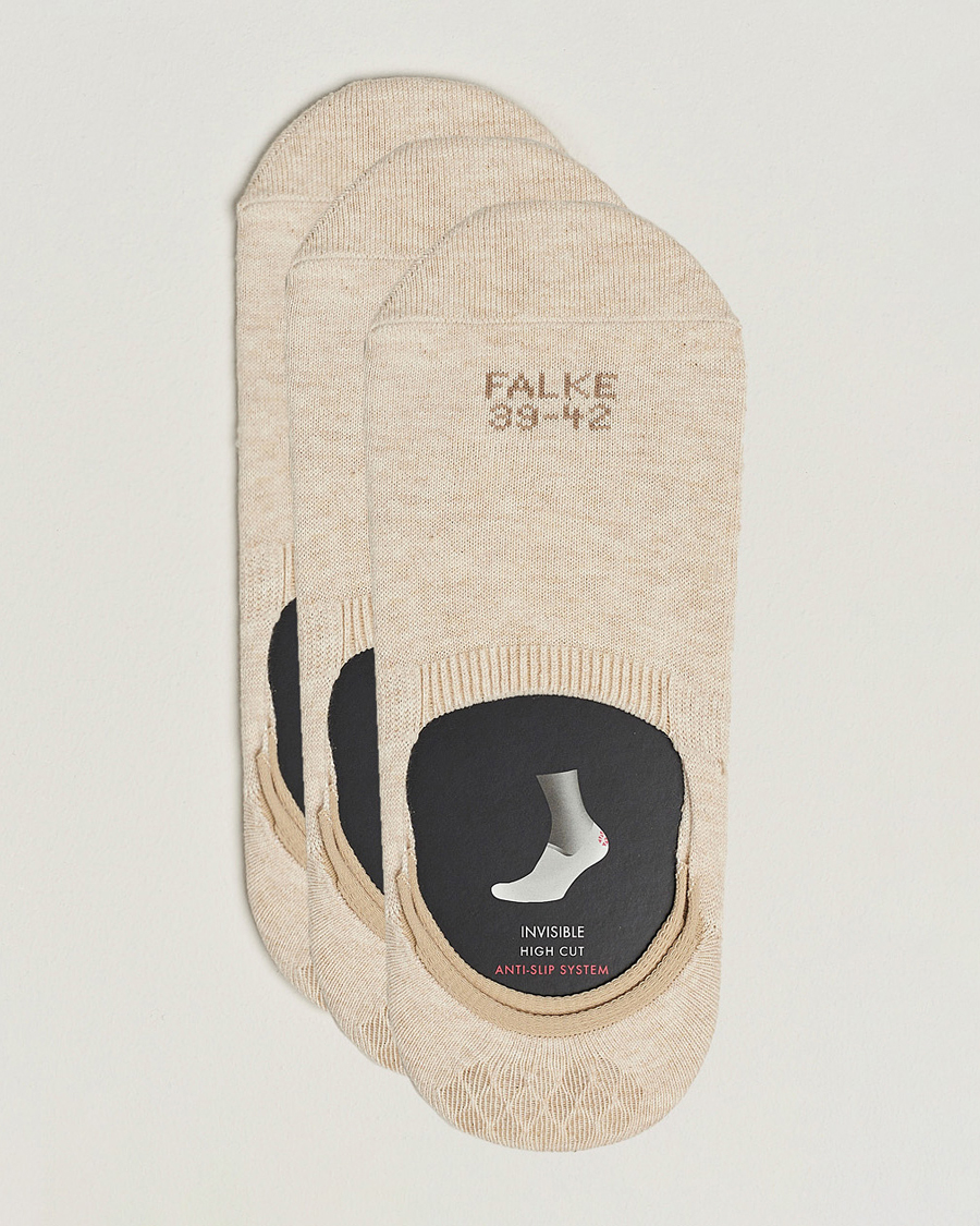 Uomini | Biancheria intima | Falke | 3-pack Casual High Cut Sneaker Socks Sand
