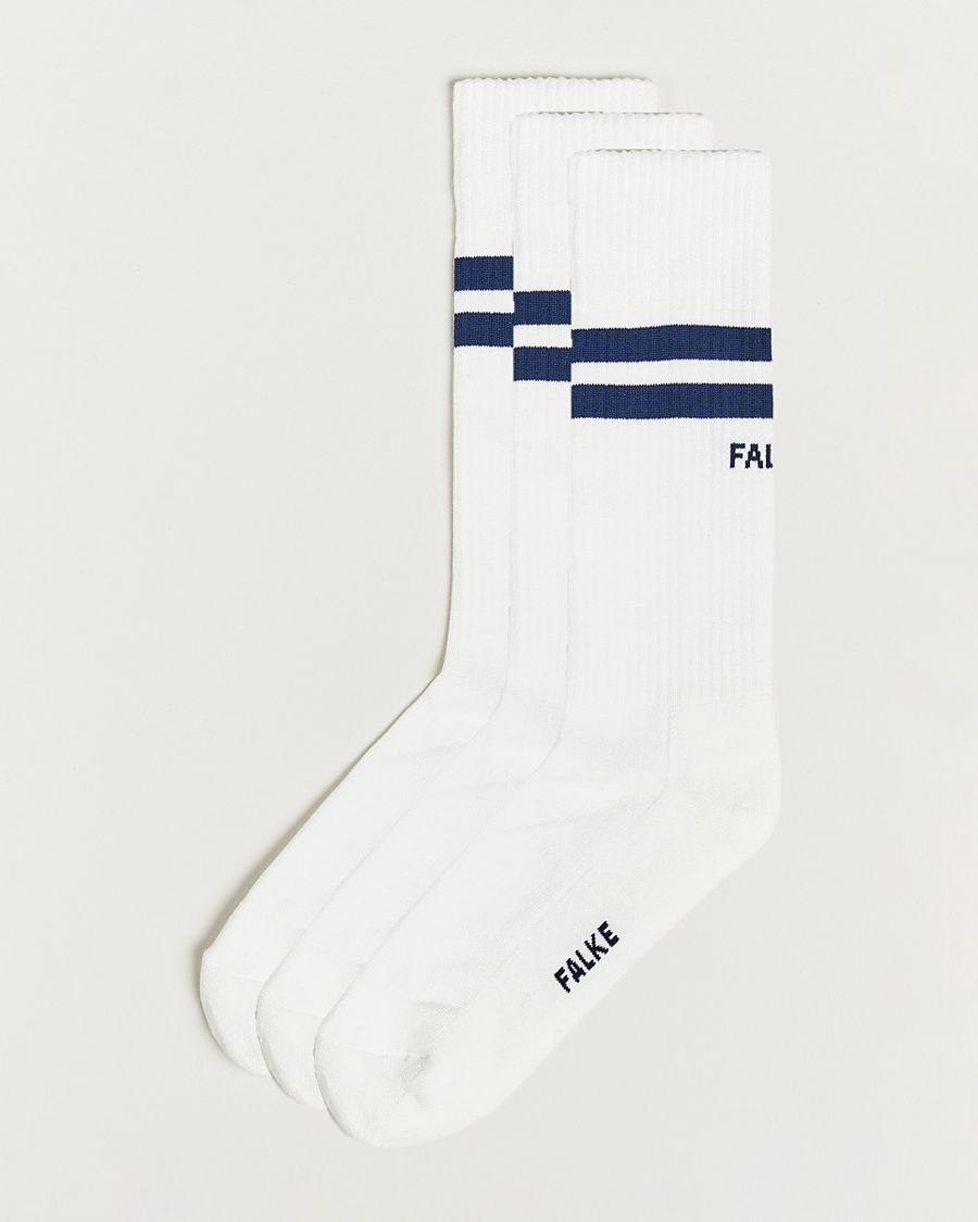 Uomini | Biancheria intima | Falke | 3-pack Dynamic Tennis Socks White/Blue