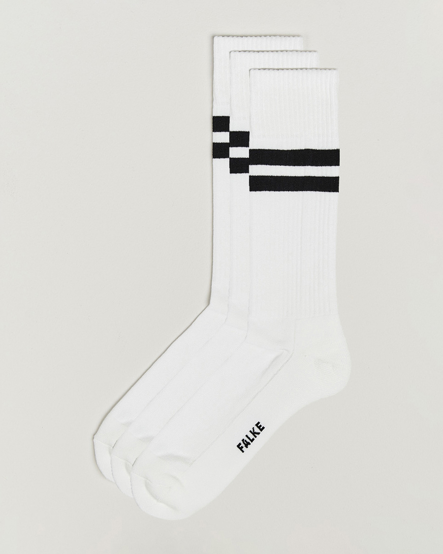 Uomini | Biancheria intima | Falke | 3-pack Dynamic Tennis Socks White/Black
