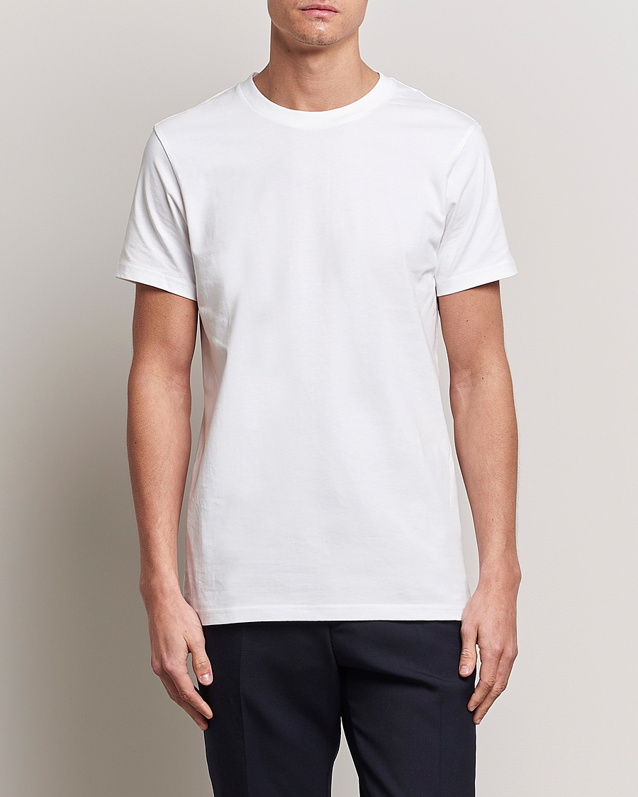 Uomini | T-shirt | Bread & Boxers | 3-pack Crew Neck Regular T-Shirt White