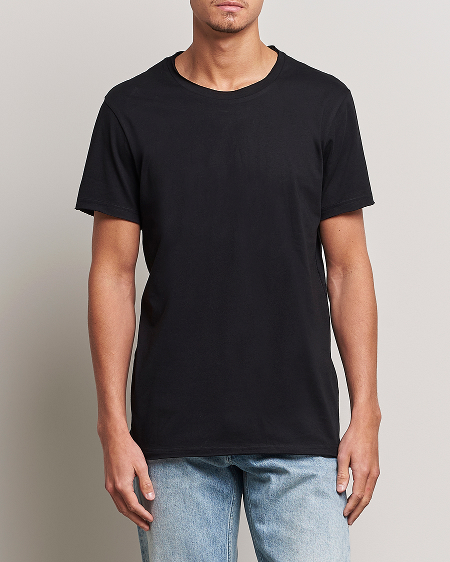 Uomini | T-shirt | Bread & Boxers | 3-pack Crew Neck Relaxed Black