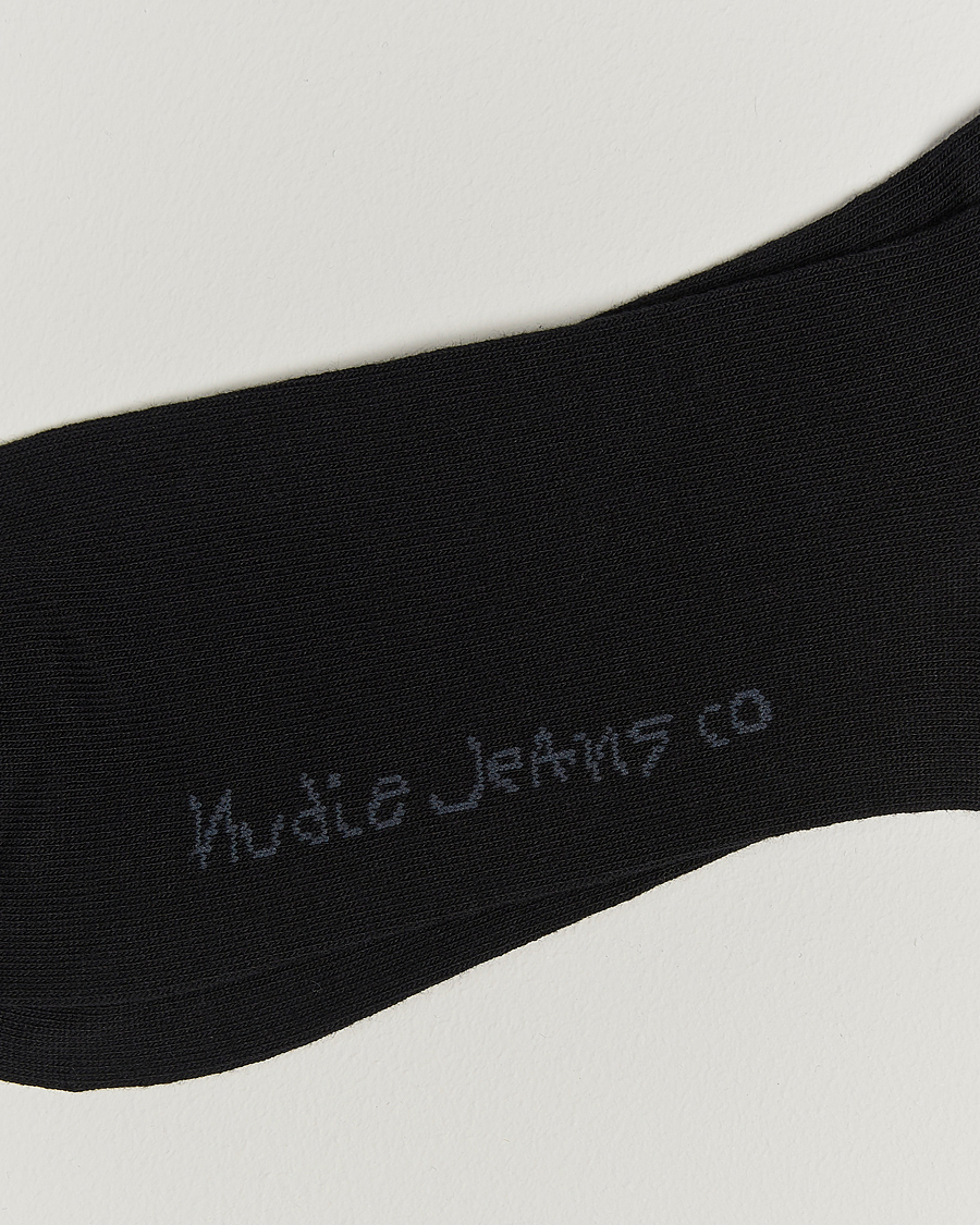 Uomini | Biancheria intima | Nudie Jeans | 3-pack Amundsson Tennis Socks Black/White