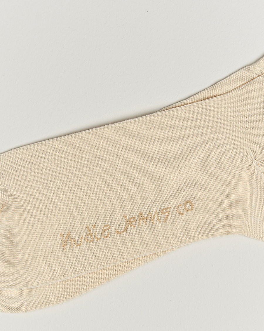 Uomini | Biancheria intima | Nudie Jeans | 3-pack Amundsson Tennis Socks Off White/Black