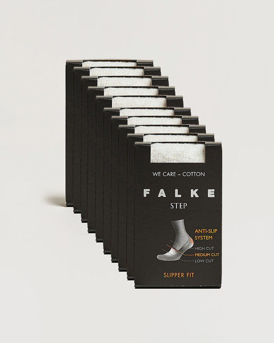 Uomini | Biancheria intima | Falke | 10-pack Step In Box Loafer Socks White