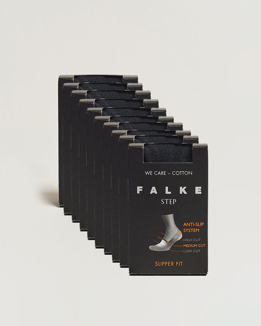 Uomini | Biancheria intima | Falke | 10-pack Step In Box Loafer Socks Black