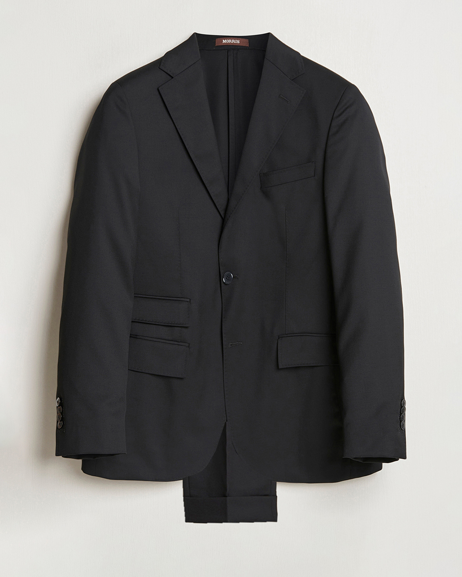 Uomini | Abiti | Morris | Heritage Prestige Wool Suit Black