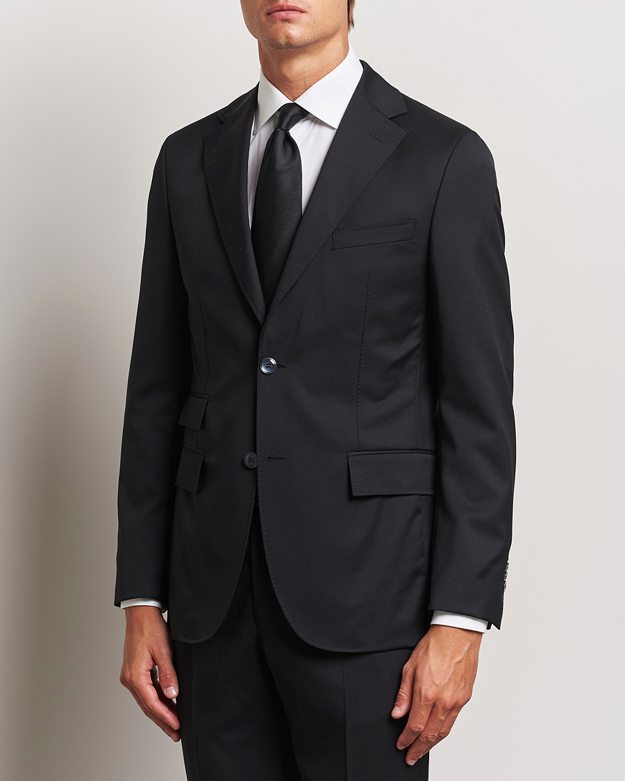 Uomini | Abiti | Morris | Heritage Prestige Wool Suit Black