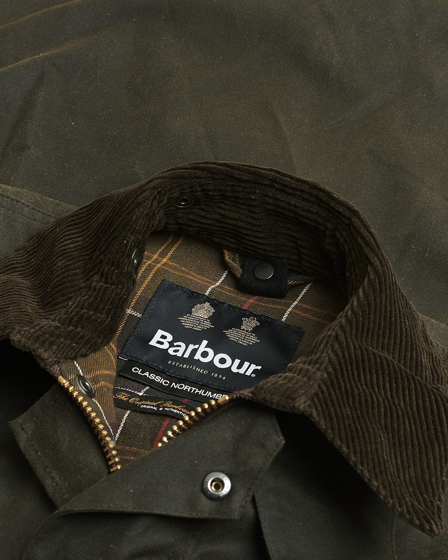 Uomini | Giacche Pre-owned | Pre-owned | Barbour Lifestyle Classic Northumbria Jacket Olive UK36 - EU46