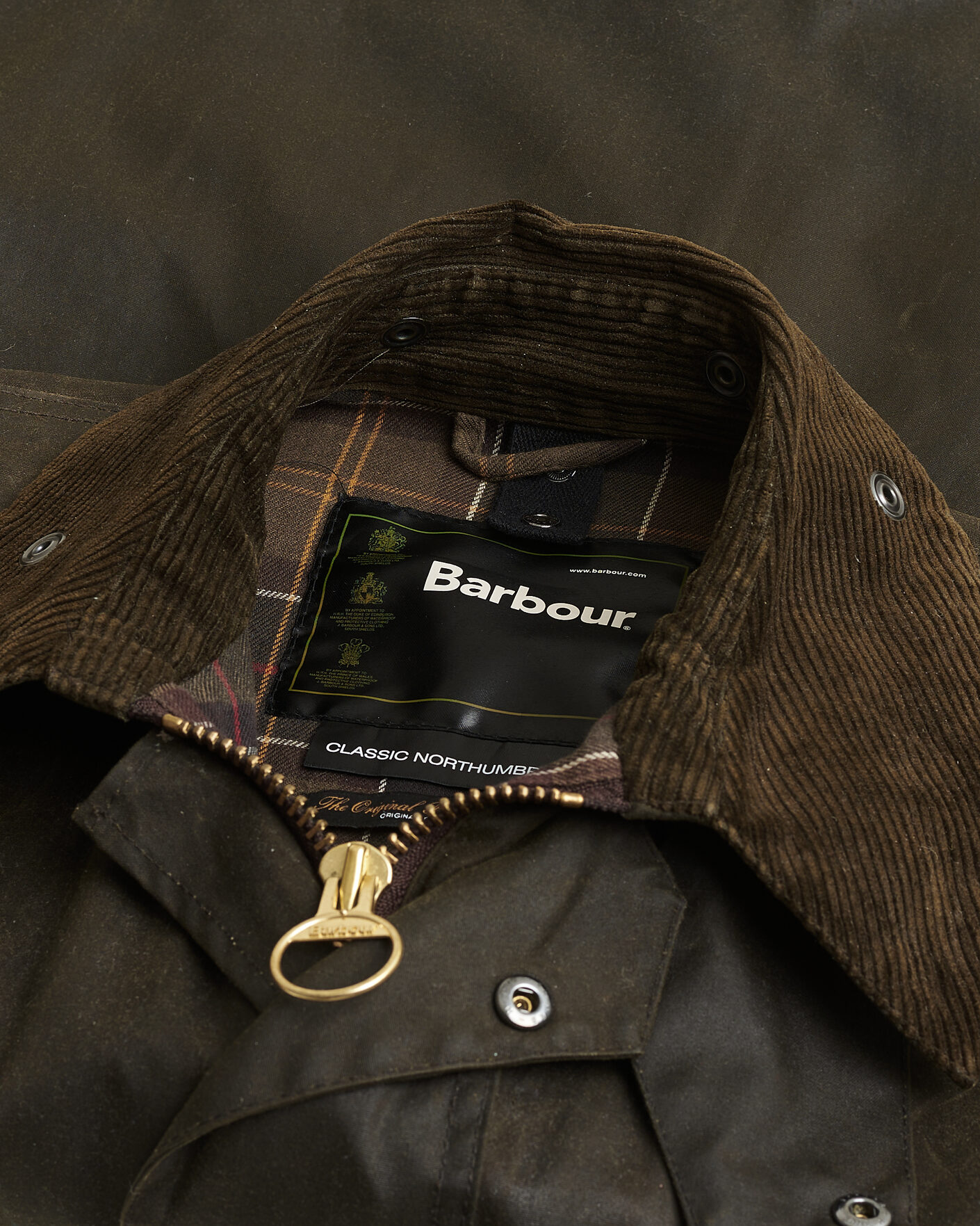 Uomini | Giacche Pre-owned | Pre-owned | Barbour Lifestyle Classic Northumbria Jacket Olive UK40 - EU50
