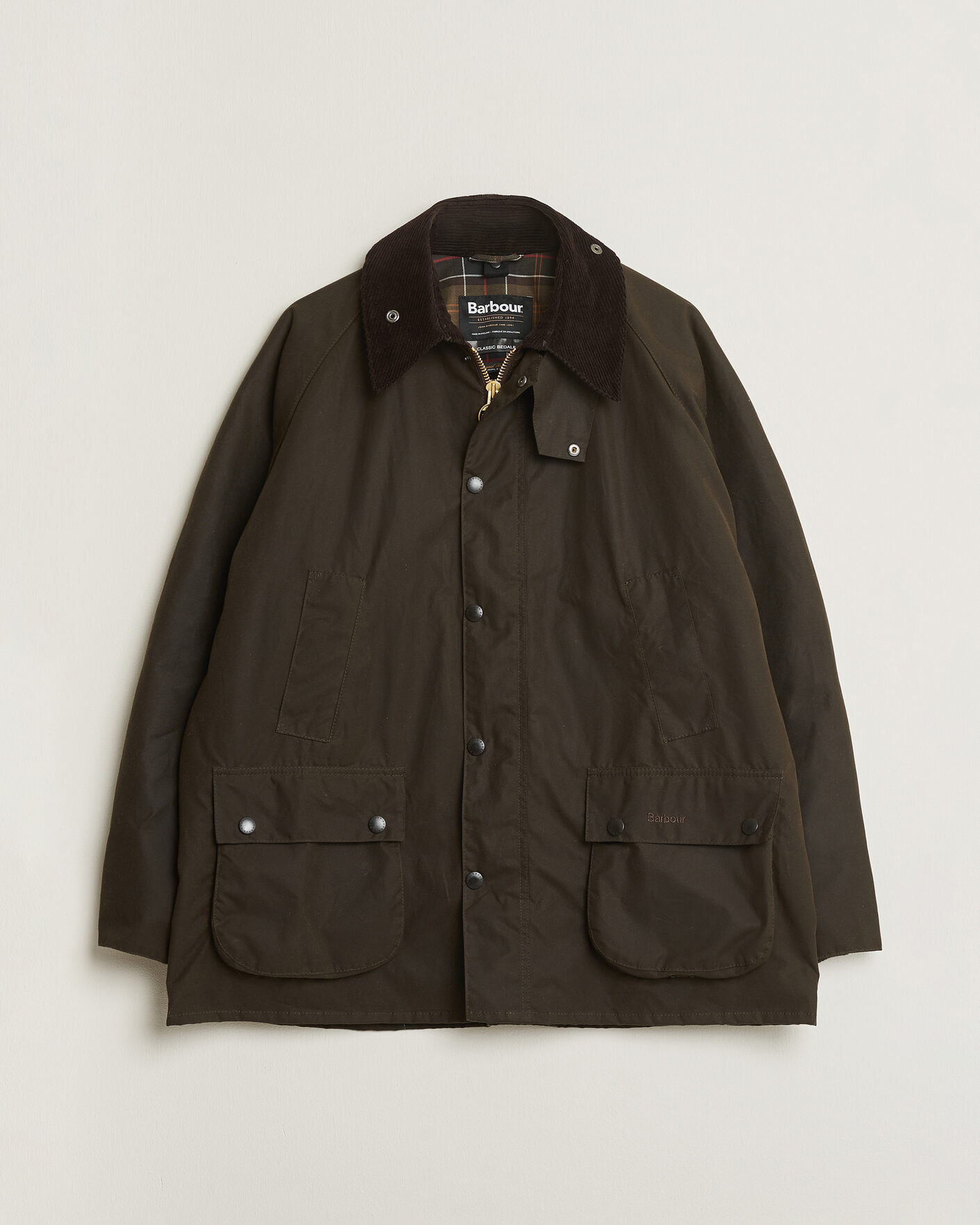 Uomini | Giacche Pre-owned | Pre-owned | Barbour Lifestyle Classic Bedale Jacket Olive UK46 - EU56