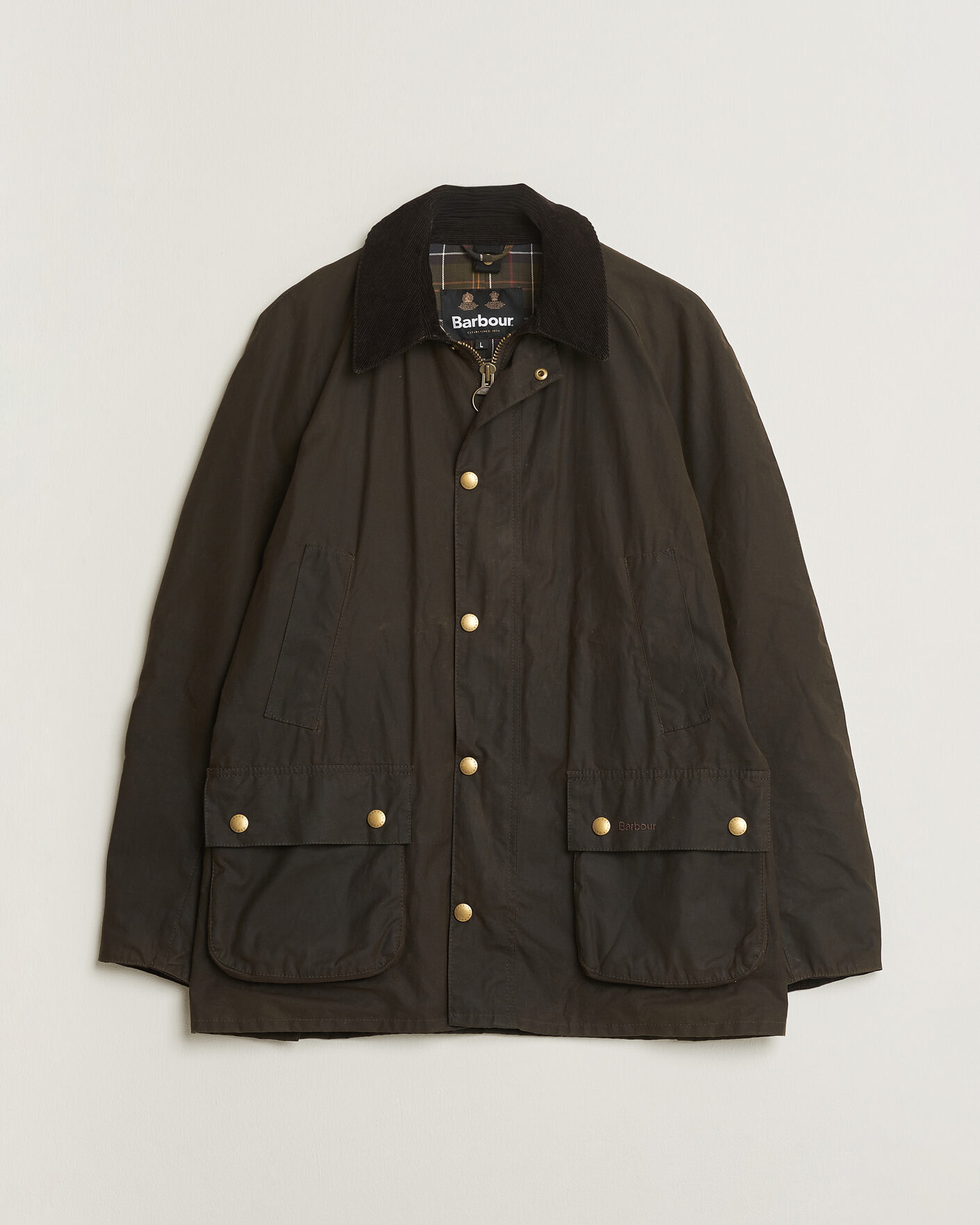 Uomini | Giacche Pre-owned | Pre-owned | Barbour Lifestyle Ashby Wax Jacket Olive L