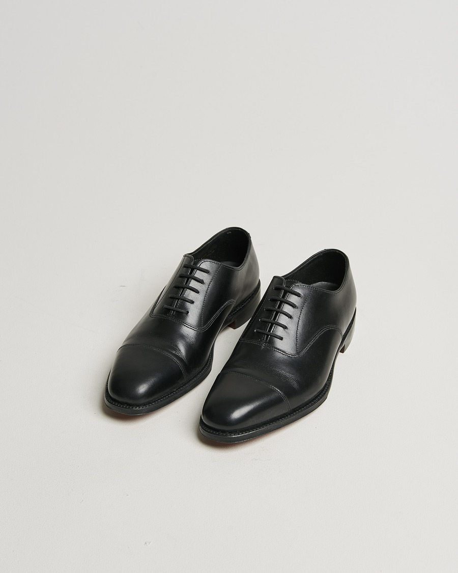 Uomini | Loake 1880 Aldwych Oxford Black Calf | Pre-owned | Loake 1880 Aldwych Oxford Black Calf