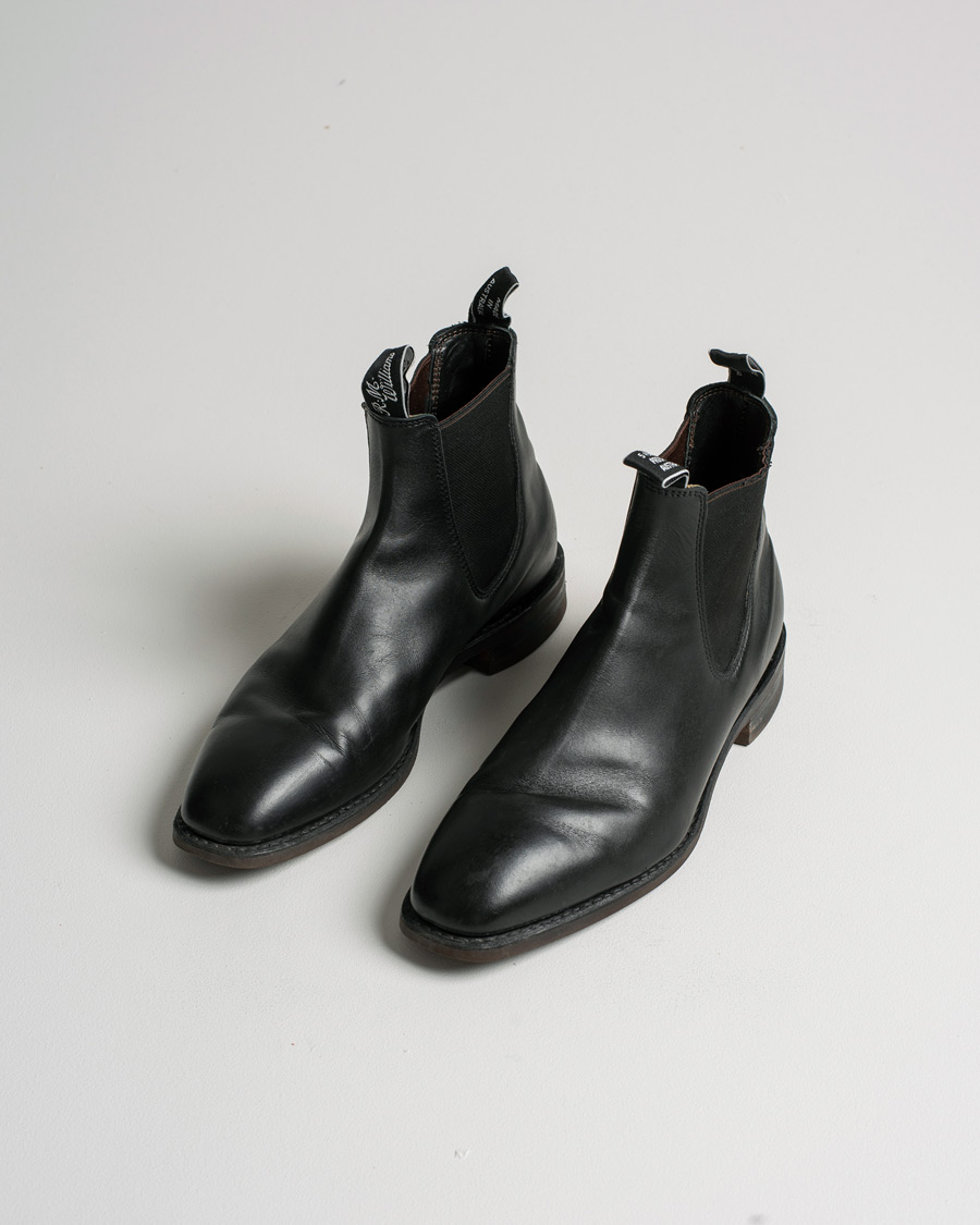 Uomini | R.M.Williams Blaxland G Boot Yearling Black | Pre-owned | R.M.Williams Blaxland G Boot Yearling Black