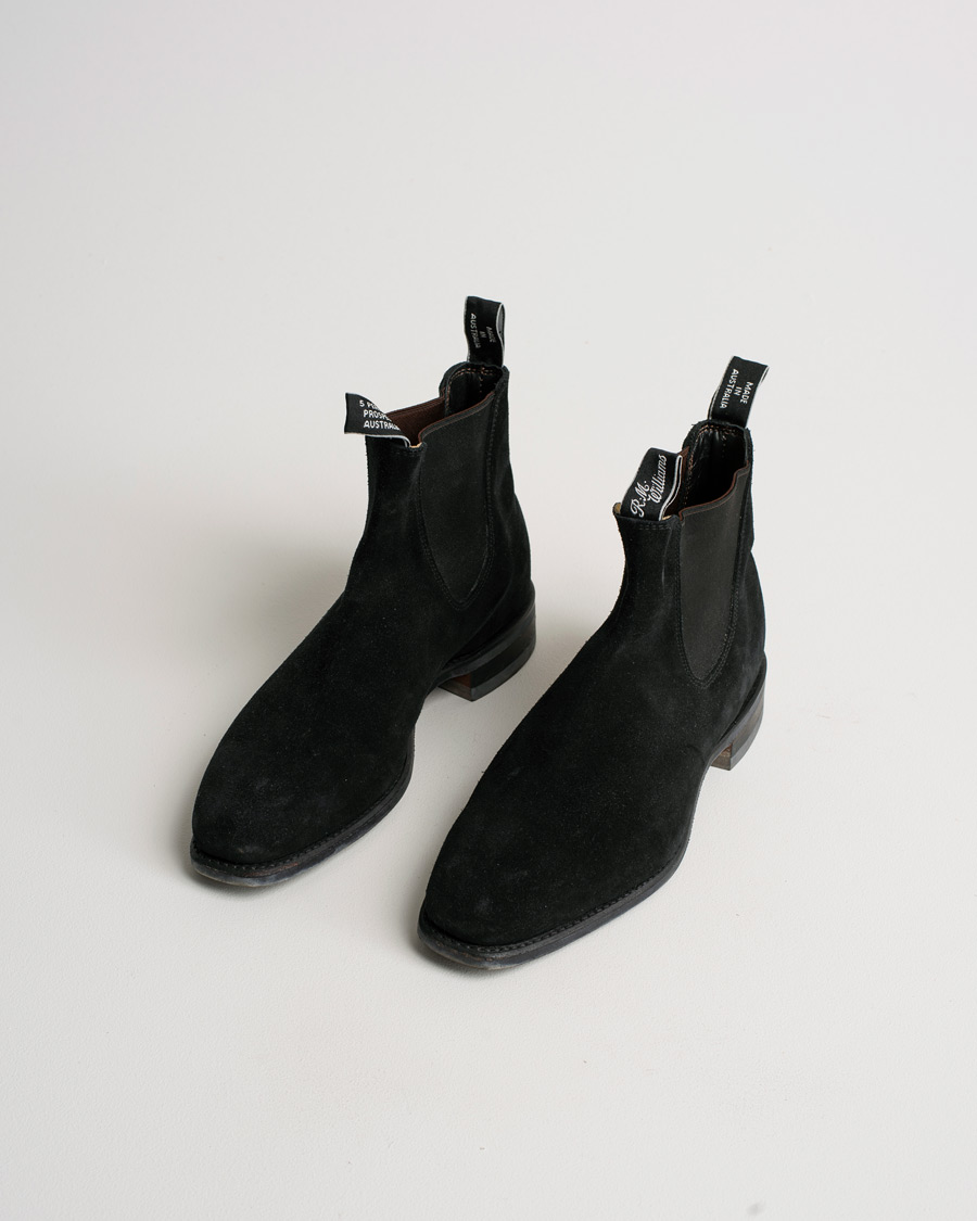 Uomini | R.M.Williams Blaxland G Boot Suede Black | Pre-owned | R.M.Williams Blaxland G Boot Suede Black