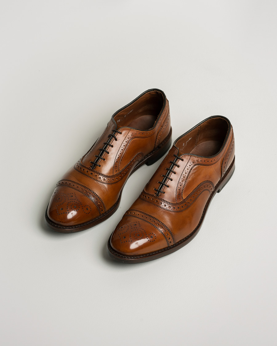 Uomini | Allen Edmonds Strand Brogue Walnut US11 - EU45 | Pre-owned | Allen Edmonds Strand Brogue Walnut US11 - EU45