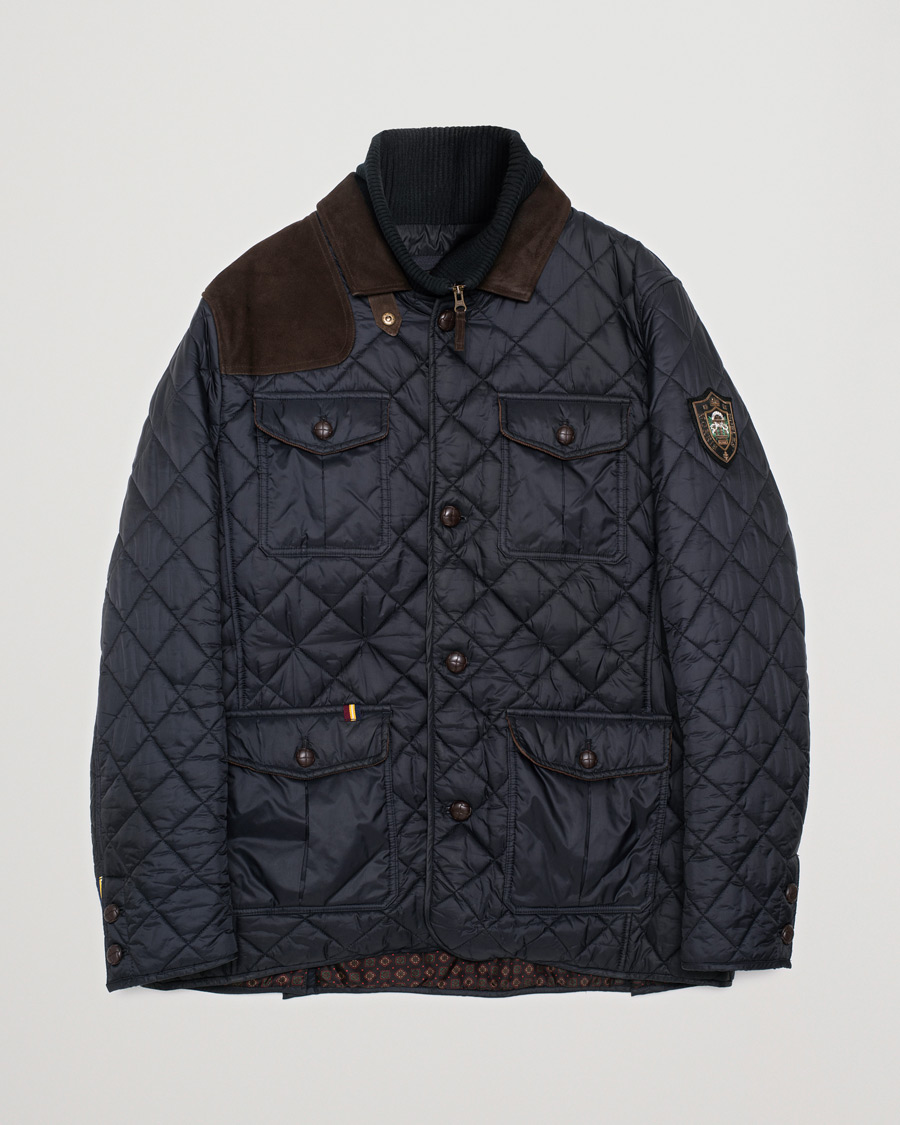 Uomini | Morris Philip Quilted Jacket Navy | Pre-owned | Morris Philip Quilted Jacket Navy