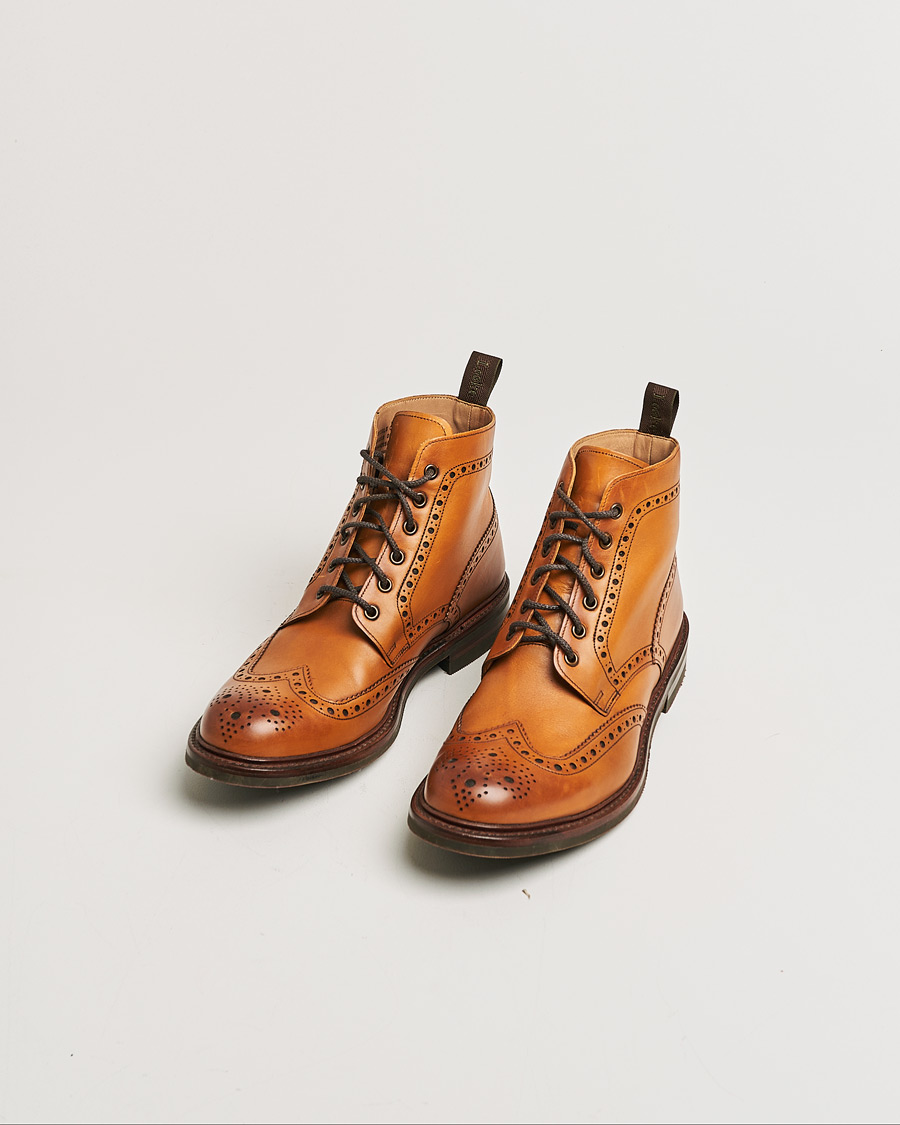 Uomini | Loake 1880 Bedale Boot Tan Burnished Calf | Pre-owned | Loake 1880 Bedale Boot Tan Burnished Calf